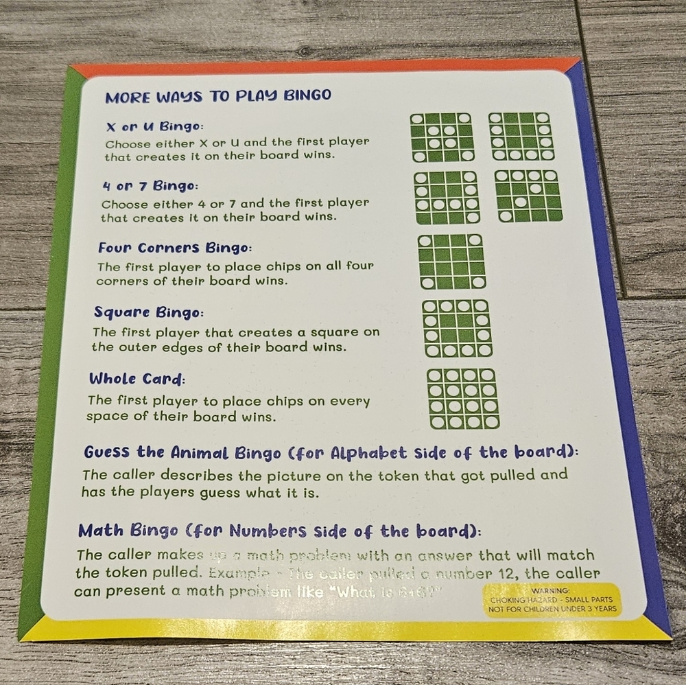 NEW ABC and 123 Bingo Game - Picture 6 of 6